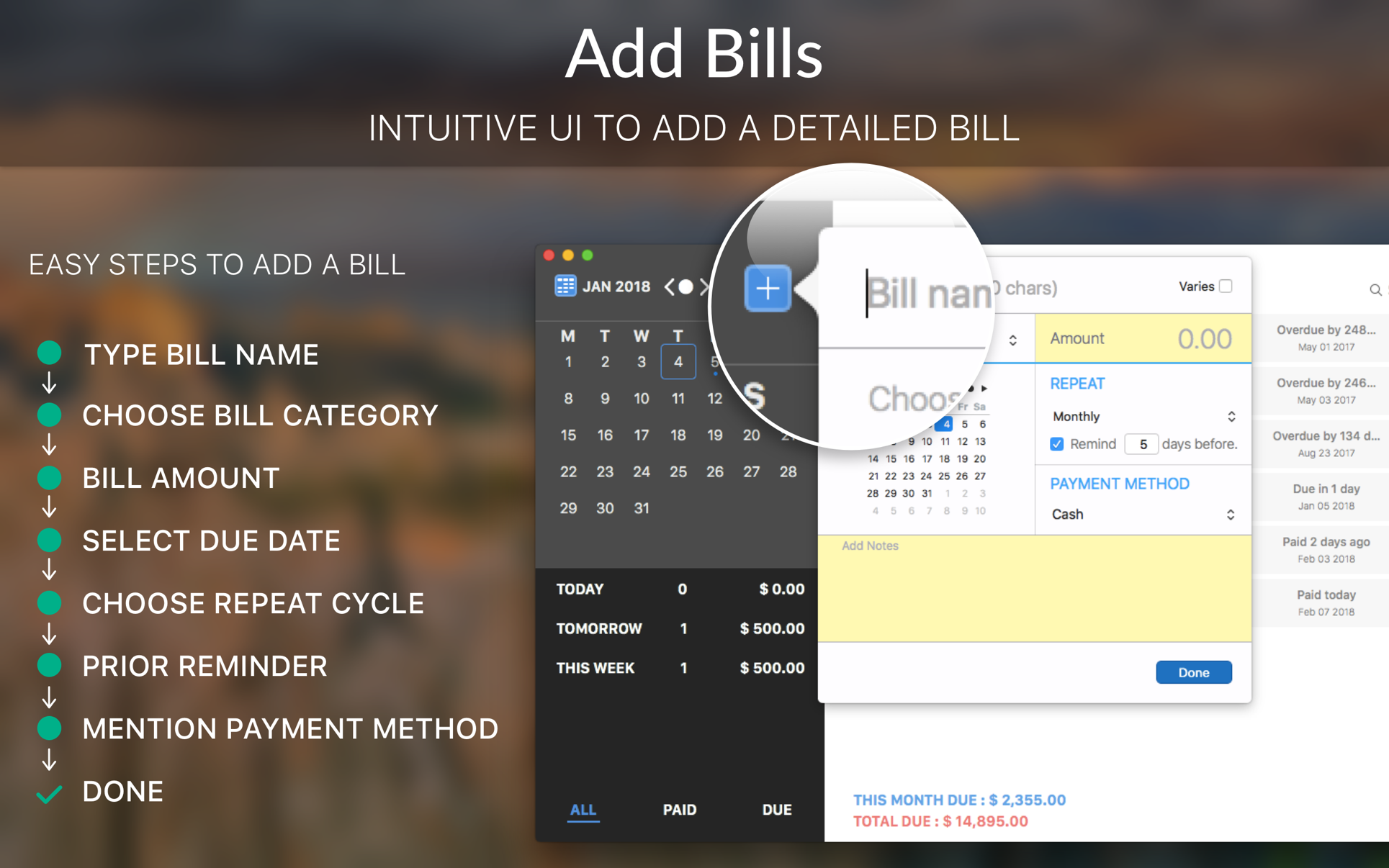 Bill Tracking App For Mac